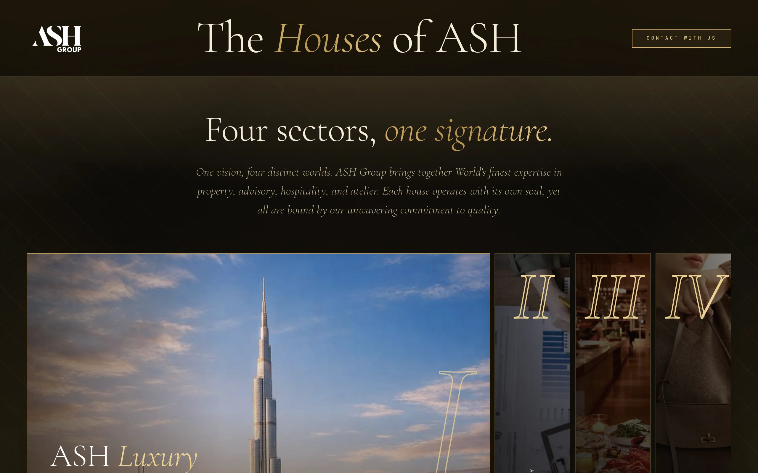 ASH Group homepage