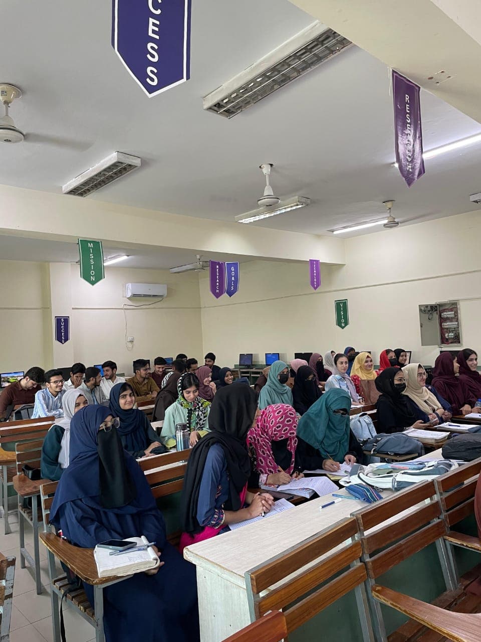 A packed seminar hall of future developers
